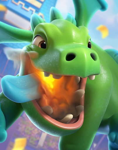 Baby Dragon troop — Clash Royale Merge Tactics
